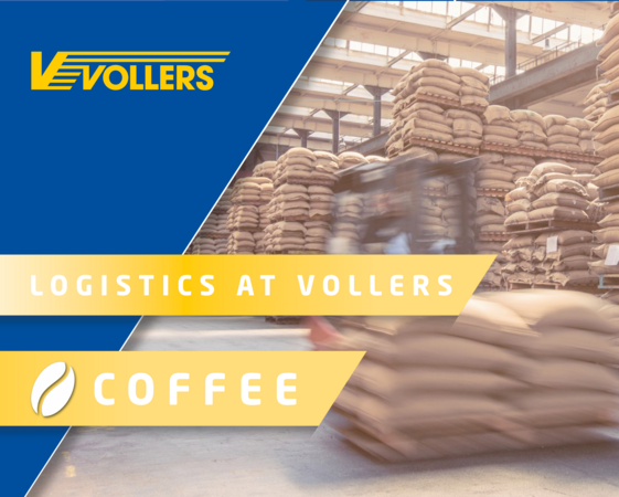 Video thumbnail Coffee logistics with forklift truck in warehouse.