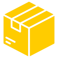 A yellow box symbolizing general cargo