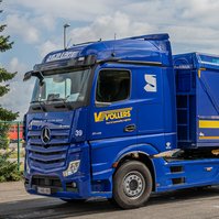 A Vollers truck on the street